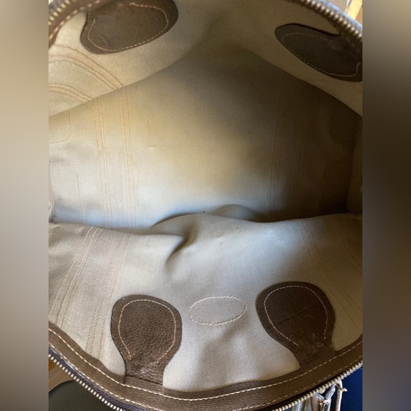 Auth Rare Vintage GUCCI Sherry Duffle Bag Tote Carry On Luxury Designer Luggage - Picture 5 of 11